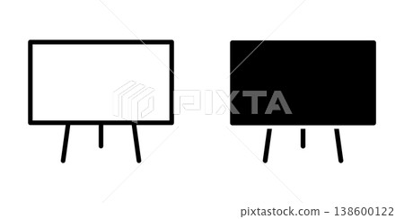 Blackboard icon design template 138600122
