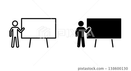 Blackboard icon design template Blackboard icon design template 138600130