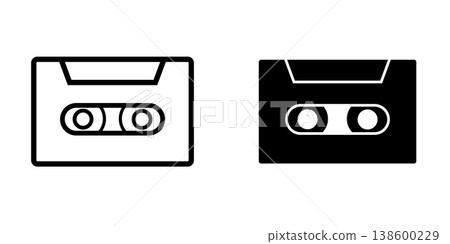 Cassette icon design template 138600229
