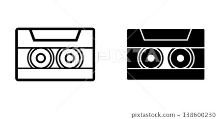 Cassette icon design template 138600230