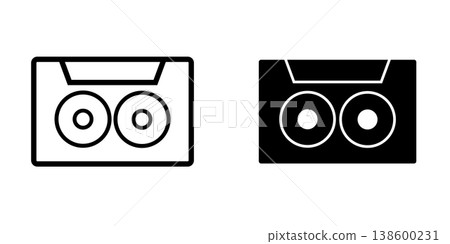 Cassette icon design template 138600231