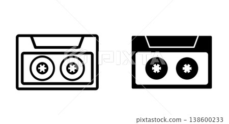 Cassette icon design template 138600233