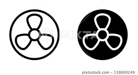 Air Fan icon design template Air Fan icon design template 138600249