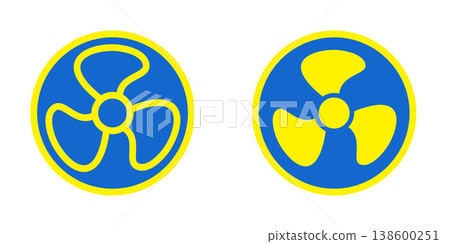 Air Fan icon design template Air Fan icon design template 138600251
