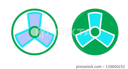 Air Fan icon design template Air Fan icon design template 138600252