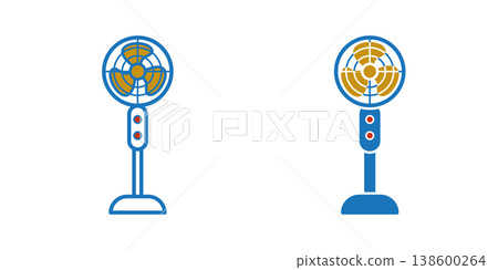 Air Fan icon design template Air Fan icon design template 138600264