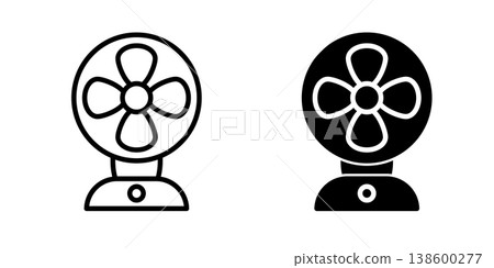Air Fan icon design template Air Fan icon design template 138600277