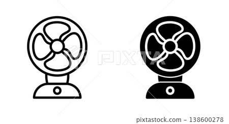 Air Fan icon design template Air Fan icon design template 138600278