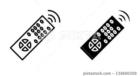 Remote Control icon design template Remote Control icon design template 138600308