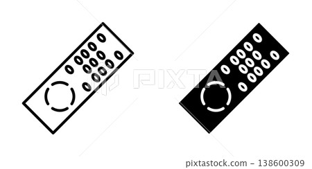 Remote Control icon design template 138600309