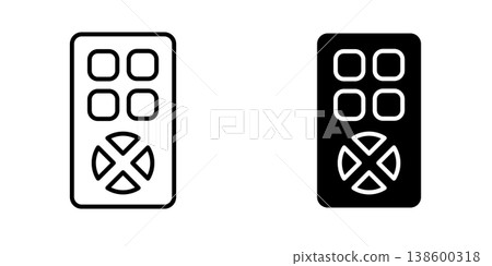 Remote Control icon design template 138600318
