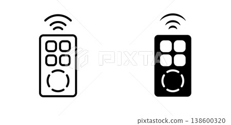 Remote Control icon design template Remote Control icon design template 138600320