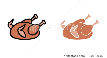 Meat icon design template 138600369