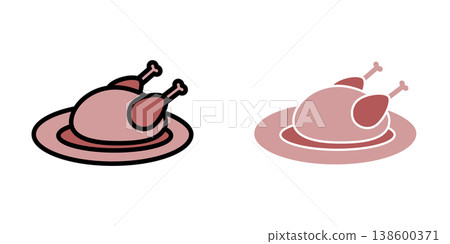Meat icon design template Meat icon design template 138600371