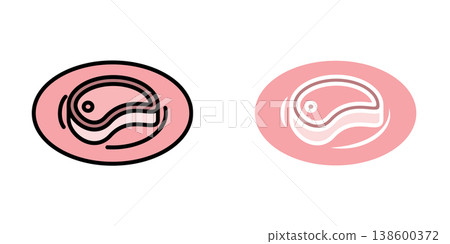 Meat icon design template 138600372