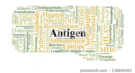Antigen Word Cloud. Fundamental Concepts of Molecular Recognition and Immune Signaling 138600461