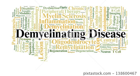 Demyelinating Disease Word Cloud. A Professional Overview of Myelin Health, Autoimmune Pathogenesis, Diagnostic Imaging, and Key Clinical Terms in Central and Peripheral Neurology. Demyelinating Disease Word Cloud. A Professional Overview of Myelin Health, Autoimmune Pathogenesis, Diagnostic Imaging, and Key Clinical Terms in Central and Peripheral Neurology. 138600467