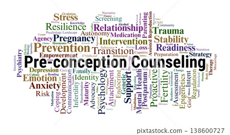 Pre-conception Counseling Word Cloud. A Synthesis of Mental Health Readiness, Attachment Theory, Stress Management, and Proactive Emotional Planning for Prospective Parents. Pre-conception Counseling Word Cloud. A Synthesis of Mental Health Readiness, Attachment Theory, Stress Management, and Proactive Emotional Planning for Prospective Parents. 138600727