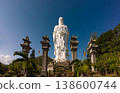 Standing Buddha statue against sky at Tong Lam Son Temple Nha Trang Vietnam 138600744