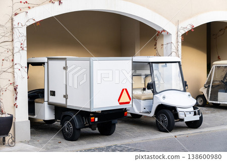 White small urban electric vehicles 138600980