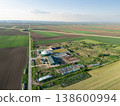 Aerial view of biogas plant for biomethane production 138600994