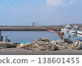 A scene from a fishing port with fishing gear laid out: The reality of Japanese ports and fishing. 138601455