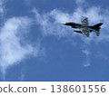 Japanese Self-Defense Forces fighter jets flying in the sky 138601556