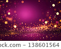A vibrant purple background with shimmering gold glitter and a dreamy bokeh effect. 138601564