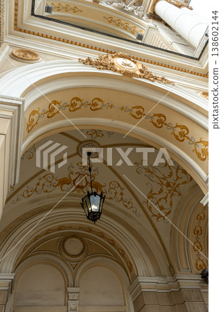 The Odesa Opera and Ballet Theatre, an architectural masterpiece built by Fellner and Helmer in neo-baroque style, stands as a cultural gem in Odesa, Ukraine The Odesa Opera and Ballet Theatre, an architectural masterpiece built by Fellner and Helmer in neo-baroque style, stands as a cultural gem in Odesa, Ukraine 138602144