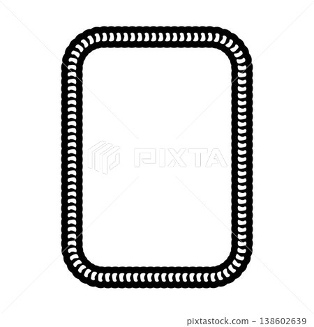 Decorative rope braid border frame vector illustration collection minimal black braided edge rectangle rounded frame for label card design Decorative rope braid border frame vector illustration collection minimal black braided edge rectangle rounded frame for label card design 138602639