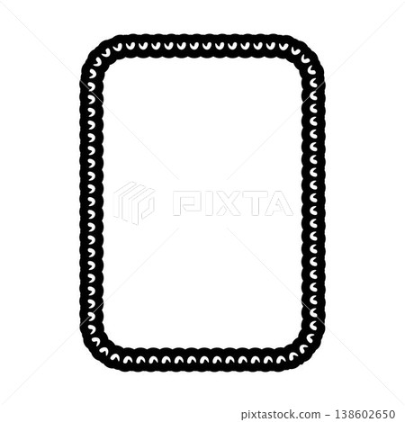 Decorative rope braid border frame vector illustration collection minimal black braided edge rectangle rounded frame for label card design Decorative rope braid border frame vector illustration collection minimal black braided edge rectangle rounded frame for label card design 138602650
