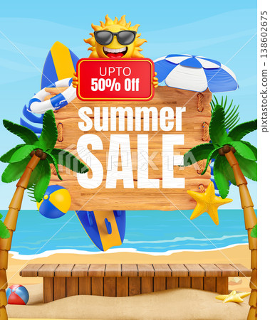 summer sale poster design for advertising summer sale poster design for advertising 138602675
