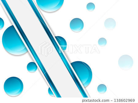 Blue and white geometric abstract background Blue and white geometric abstract background 138602969