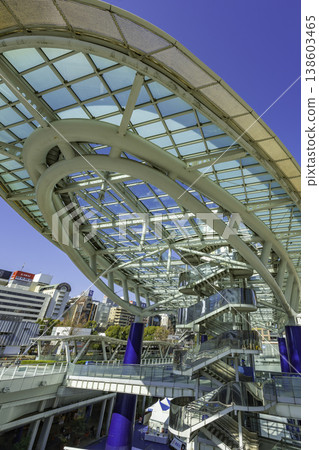 Oasis 21, a "Water Spaceship," in downtown Nagoya, Aichi Prefecture. Oasis 21, a "Water Spaceship," in downtown Nagoya, Aichi Prefecture. 138603465