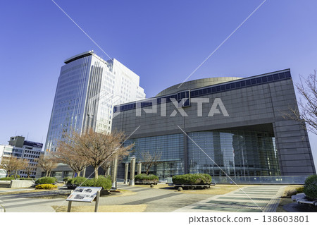 Nagoya city center, Oasis 21, NHK Nagoya Broadcasting Center Building, Aichi Prefectural Arts Theater, Nagoya City, Aichi Prefecture Nagoya city center, Oasis 21, NHK Nagoya Broadcasting Center Building, Aichi Prefectural Arts Theater, Nagoya City, Aichi Prefecture 138603801