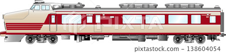 直流特快列車的向量圖 138604054
