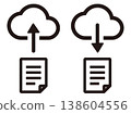 Image icon set for sharing files to cloud storage 138604556
