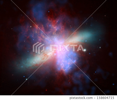Star, galaxy or light in space on dark background in the natural milky way solar system for astronomy. Nebula, universe and infinity of the night sky in the cosmos for fantasy or wallpaper background 138604715