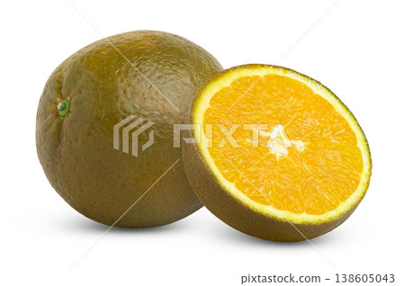 Juicy fresh chocolate orange fruit and half of chocolate navel brown orange isolated. Juicy fresh chocolate orange fruit and half of chocolate navel brown orange isolated. 138605043
