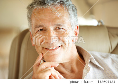 Senior man in plane, travel and transportation with flying, portrait and vacation with international journey. Private airplane, luxury transport and retirement holiday, happy traveller with flight Senior man in plane, travel and transportation with flying, portrait and vacation with international journey. Private airplane, luxury transport and retirement holiday, happy traveller with flight 138605383
