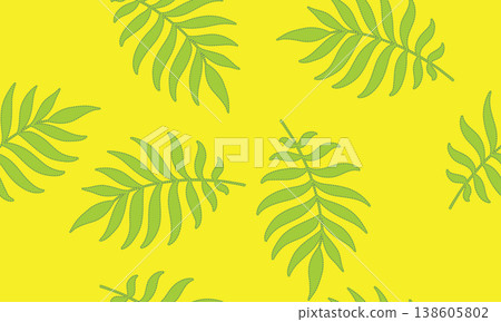 Seamless pattern background with leaves in summer colors Seamless pattern background with leaves in summer colors 138605802
