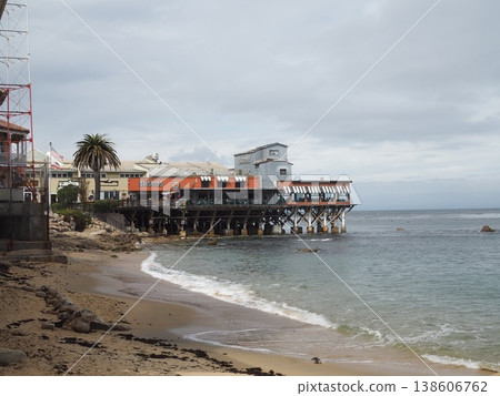 The ocean near Cannery Row, Monterey, California 138606762