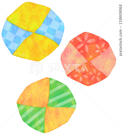 帶有圖案的豆袋插圖 138609068