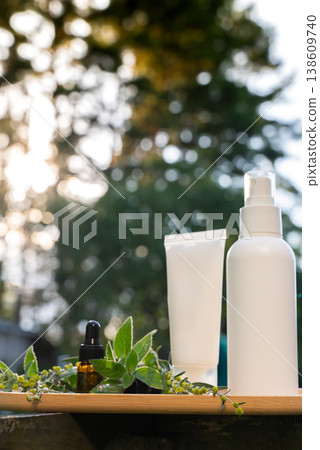White handmade cosmetic bottles template mockup skin care herbal alternative Insect repellent outdoors during summer. Trying to kill mosquitoes and flies with organic ingredients mint extract oil White handmade cosmetic bottles template mockup skin care herbal alternative Insect repellent outdoors during summer. Trying to kill mosquitoes and flies with organic ingredients mint extract oil 138609740