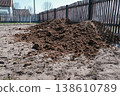 Organic fertilizer, manure piles enrich soil for high crop yield without pesticides or synthetic additives 138610789