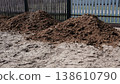 Organic fertilizer, manure piles enrich soil for high crop yield without pesticides or synthetic additives 138610790