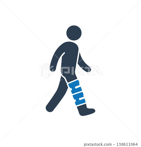 Leg Brace Support Icon Leg Brace Support Icon 138611064