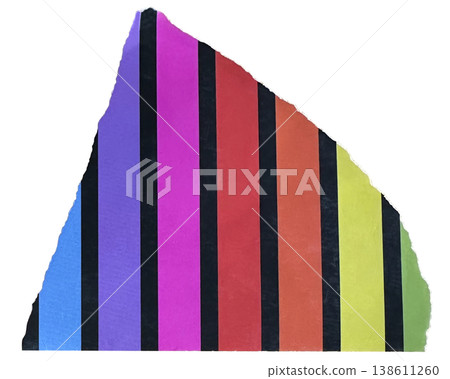 Torn paper piece with realistic textured ripped edges. Torn scrap of cardboard or paper Piece of notebook sheet Torn paper piece with realistic textured ripped edges. Torn scrap of cardboard or paper Piece of notebook sheet 138611260