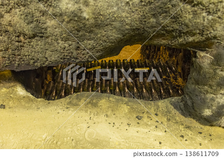 Hidden ammunition storage in underground Znojmo bunker Czechia Hidden ammunition storage in underground Znojmo bunker Czechia 138611709