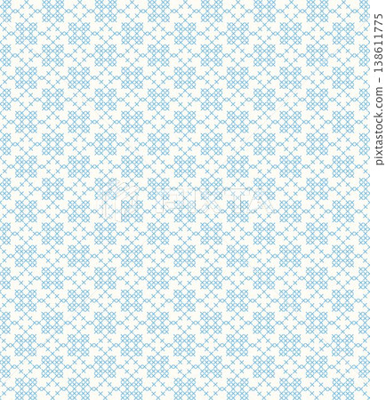 Seamless Cross Stitch Pattern Blue Minimal Embroidery Background Baby Textile Scandinavian Style Vector Seamless Cross Stitch Pattern Blue Minimal Embroidery Background Baby Textile Scandinavian Style Vector 138611775